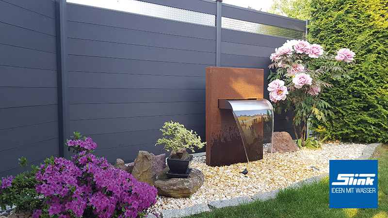 Brunnen Garten Wasserfall