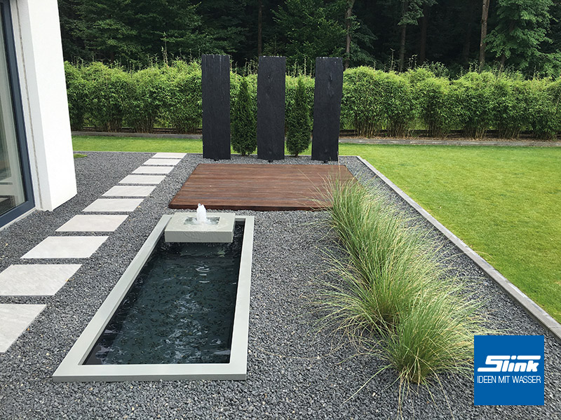 Aluminium Gartenbrunnen Alumento 60 Slink Ideen Mit Wasser