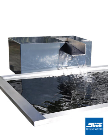 Garten-Wasserfall Aluminium-Kubus Kjaer