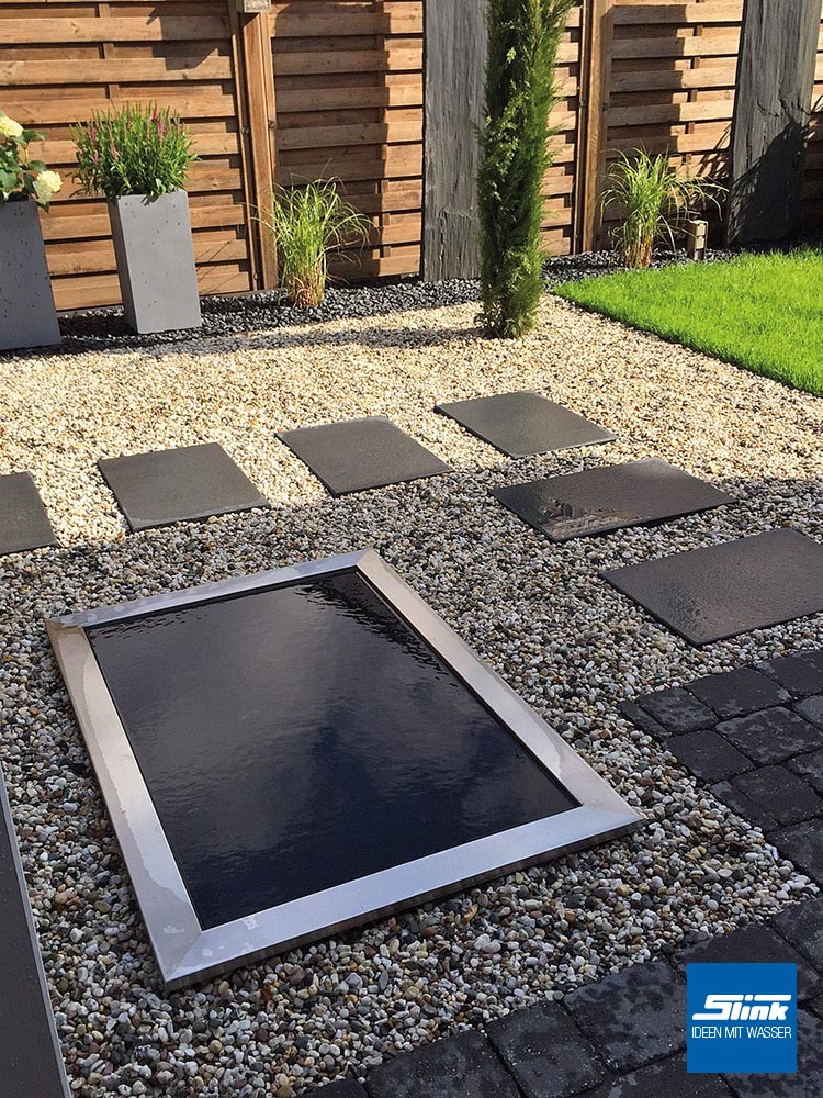 Gfk Wasserbecken Mit Edelstahlumrandung 120 X 80 X 45 Cm 365 Liter