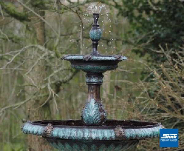 Stufenbrunnen Bronze Gartenbrunnen, Wasserbecken und Gartenteichtechnik