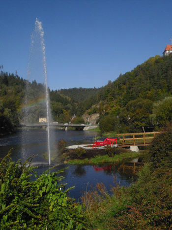 Riesenfontäne, Springbrunnenanlage, Großprofekt, Städteplanung, Landschaftsgestaltung Wasser, See, Belebung Ideen