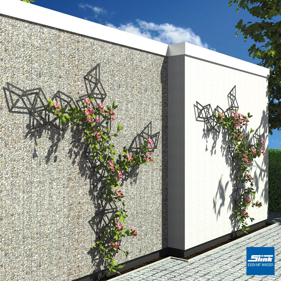 Rankhilfe modern, Design-Spalier, Rankgitter Hausmauer, Ideen, Gartengestaltung