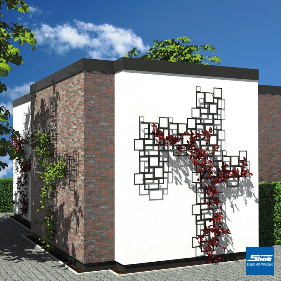 Rankhilfe modern, Design-Spalier, Rankgitter Hausmauer, Ideen, Gartengestaltung