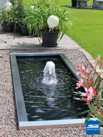 Fontäne Garten, Springbrunnen, Gartenbrunnen, Teichbecken, Terrassenbecken, Wasserbecken mit Wasserspiel