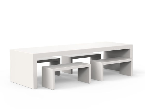 Slink Clear Tisch Gartentisch Terrassentisch Moebel Design schlicht Design