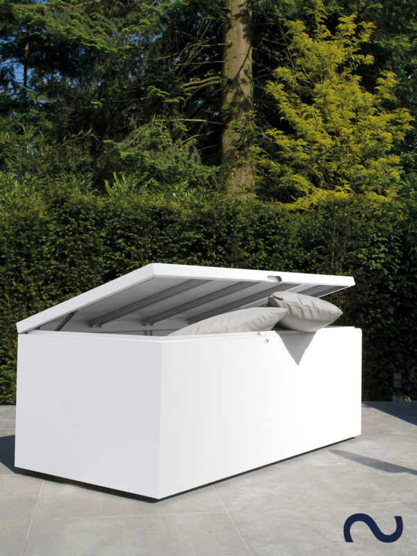 Slink Stow Gartenbox Aluminium Terrassenbox Kissen Moebel