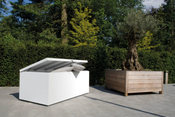 Slink Stow Gartenbox Aluminium Terrassenbox Kissen Moebel