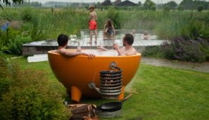 Dutchtub, Whirpool, holzbefeuert, outdoor-badewanne, ohne strom, flexibel, 4 Personen