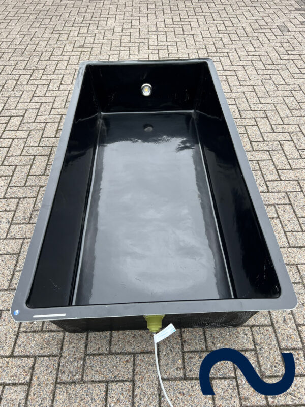 GFK-Wasserbecken, formales Becken, architektonisches Teichbecken, Wasserbecken, GFK, verschiedene Größen, viele Farben, für Fische, ohne Fischbesatz, winterfest