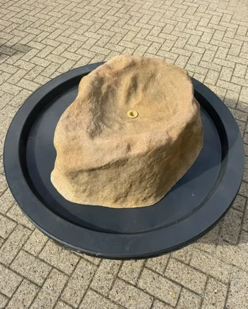 Steinoptik Gartenbrunnen Steinbrunnen mit Vogeltränke